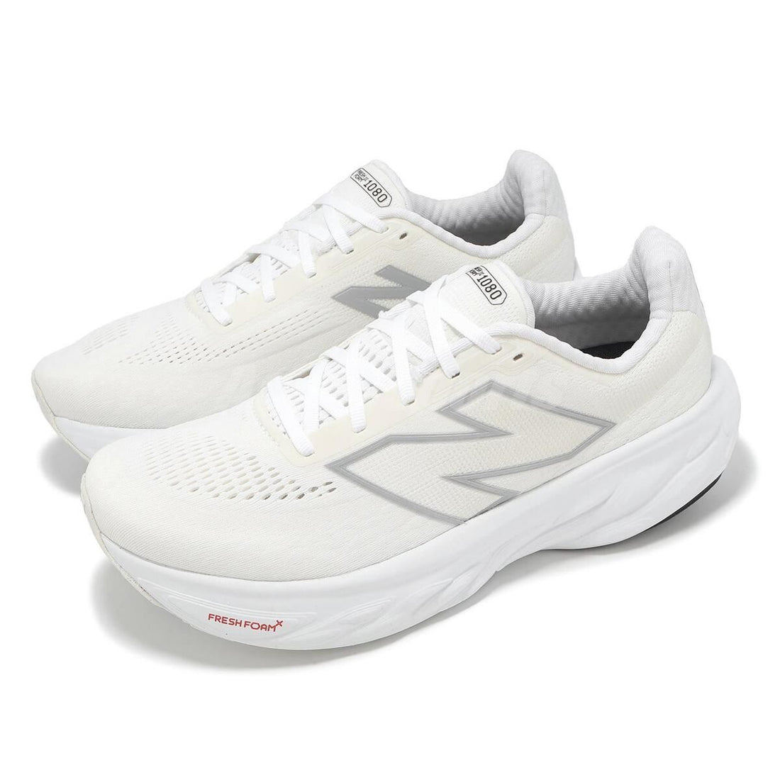 Fresh Foam X 1080v14 White with Light Gold Metallic and Sea Salt