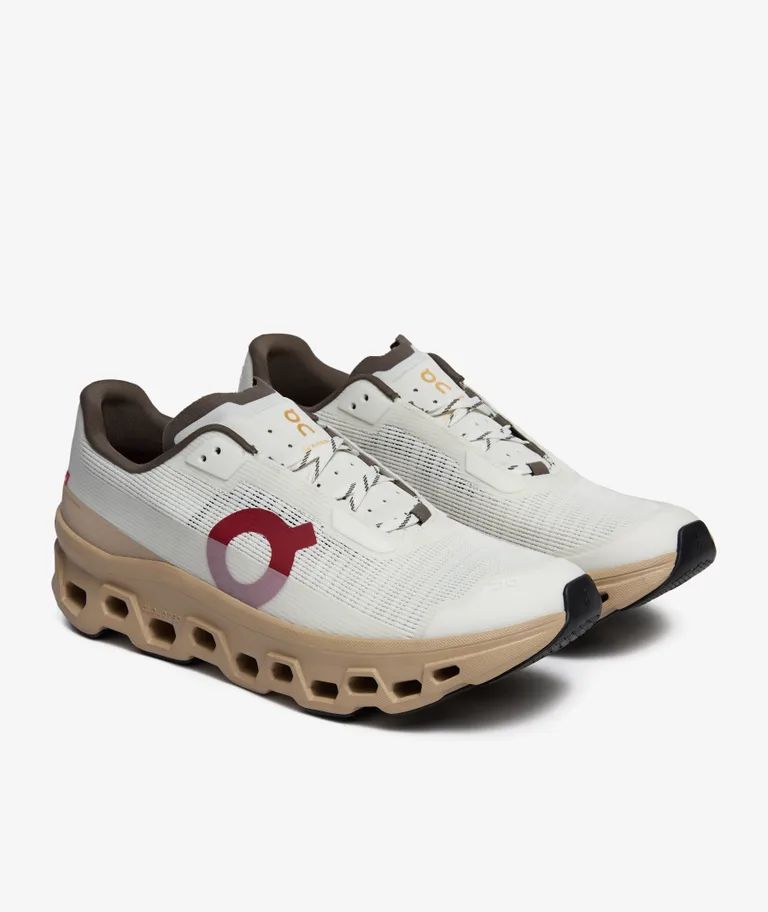 On Running Cloudmonster Running Shoes – Beige/White